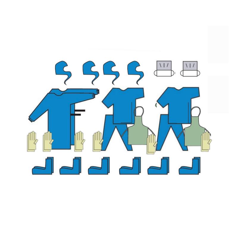 Набір індивідуального захисту (молодший медичний персонал), нестерильний, одноразового використання ,ТМ «АХІЛЛ»